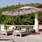 Costway 15FT Double-Sided Twin Patio Umbrella Sun Shade Outdoor Crank Market Base Beige/Coffee/Grey/Orange/Navy/Turquoise/Wine